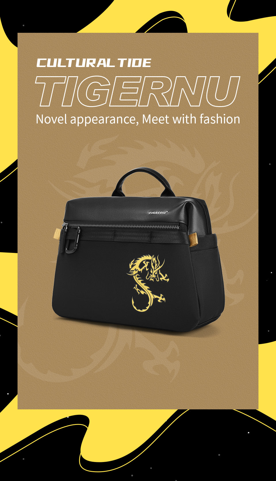 Tigernu Manufacturer's Waterproof Multifunction Soft Bag Business Briefcase Laptop Messenger Shoulder Bag