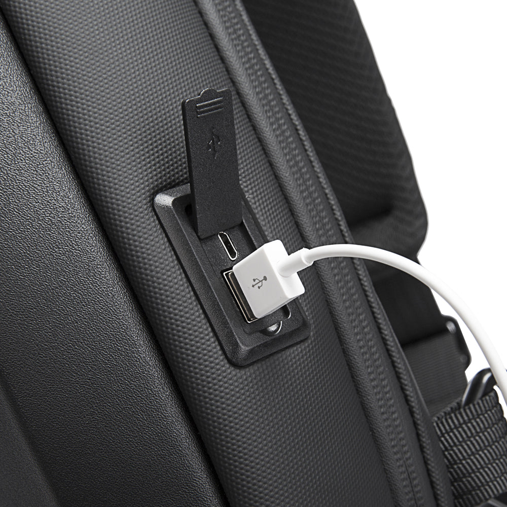 BANGE usb men travel outdoor waterproof portable men small shoulder crossbody sling bag crossbody sling bag