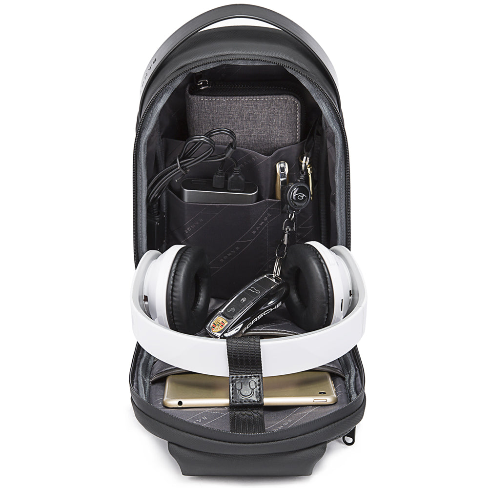BANGE usb men travel outdoor waterproof portable men small shoulder crossbody sling bag crossbody sling bag
