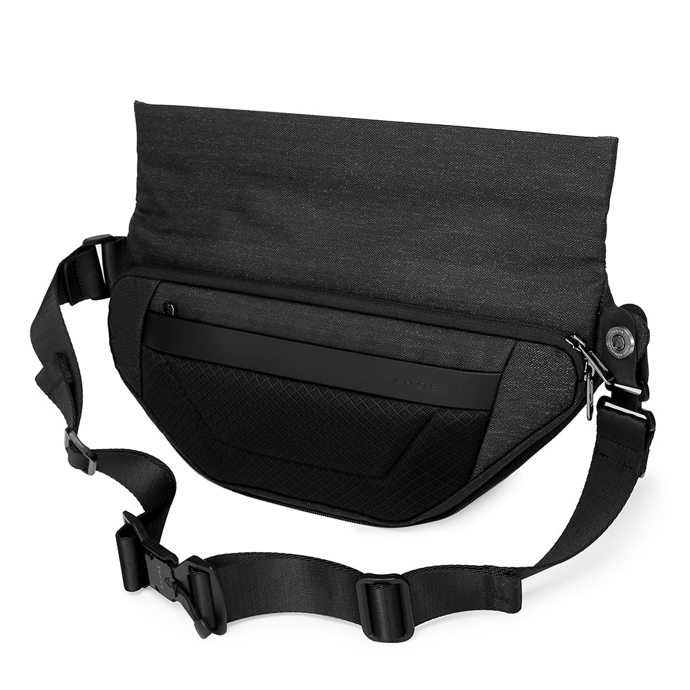 irregular trendy custom crossbody korean waterproof men sling bag