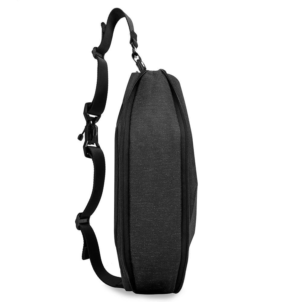 irregular trendy custom crossbody korean waterproof men sling bag