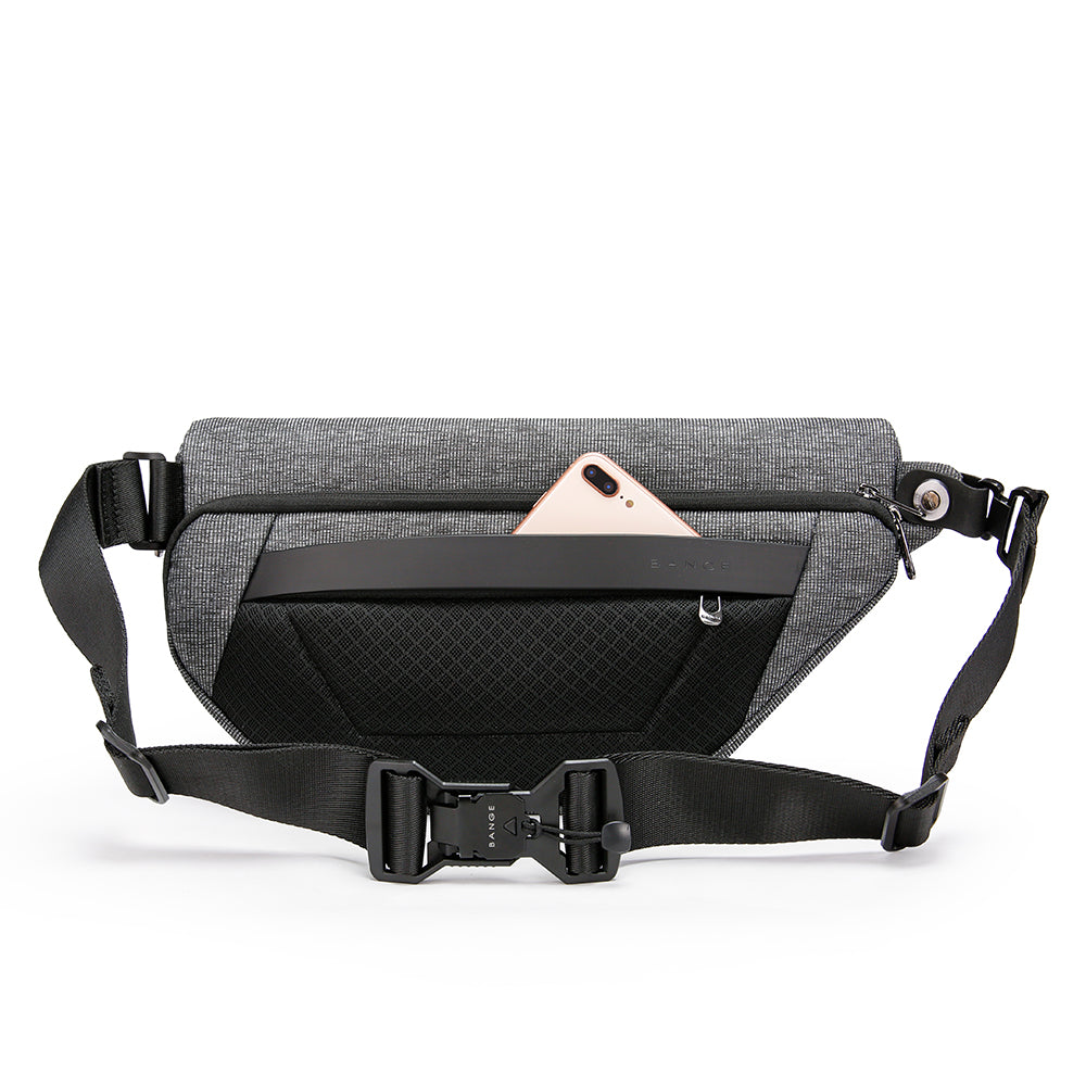 irregular trendy custom crossbody korean waterproof men sling bag