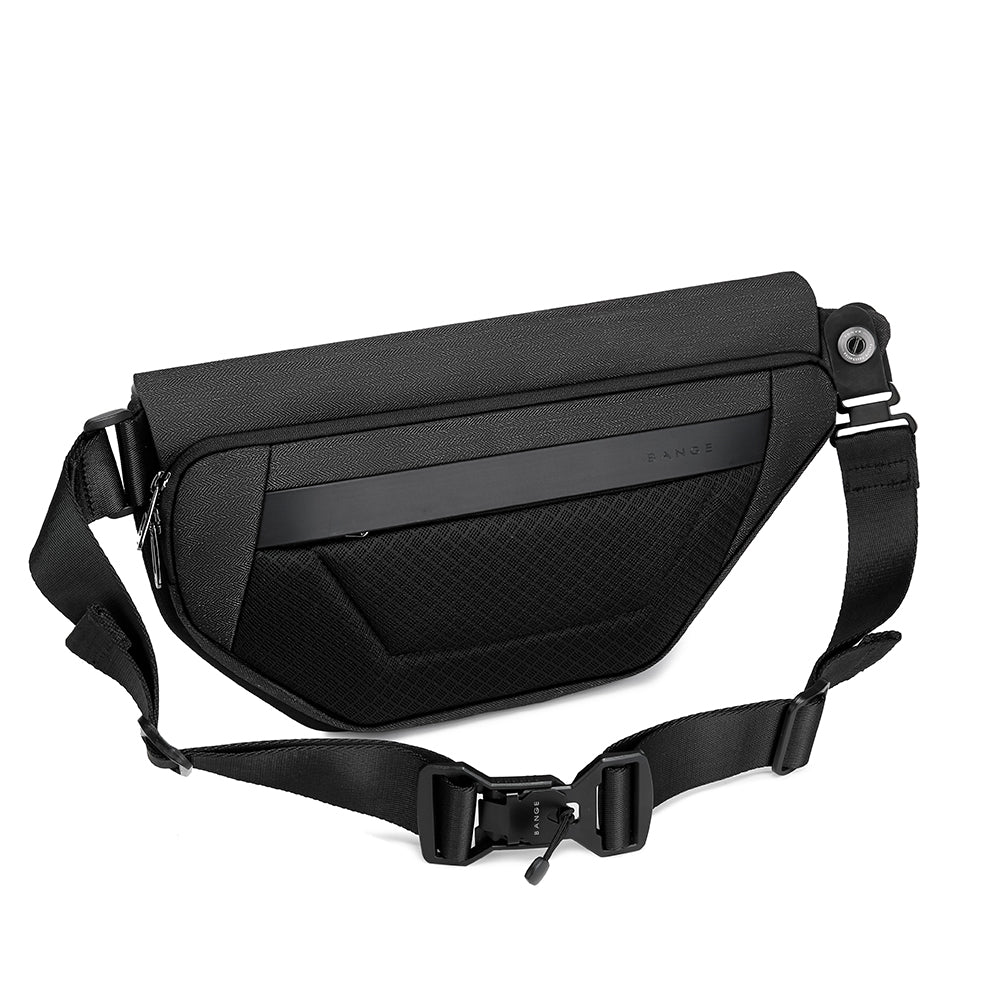 irregular trendy custom crossbody korean waterproof men sling bag