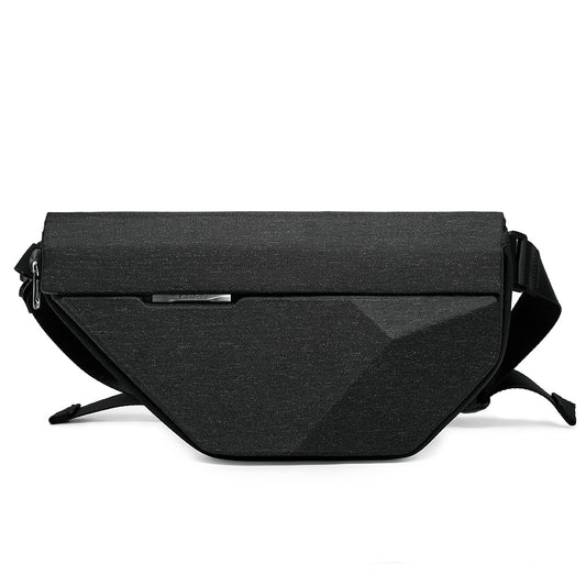 irregular trendy custom crossbody korean waterproof men sling bag