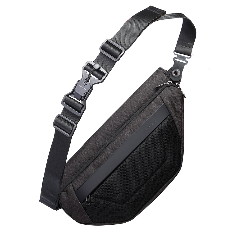 irregular trendy custom crossbody korean waterproof men sling bag