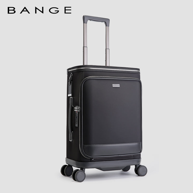 ANGE Unisex 360 Degree Silent Glide Wheels TSA Lock Premium 20inch Carry on Multifunction Travel Luggage