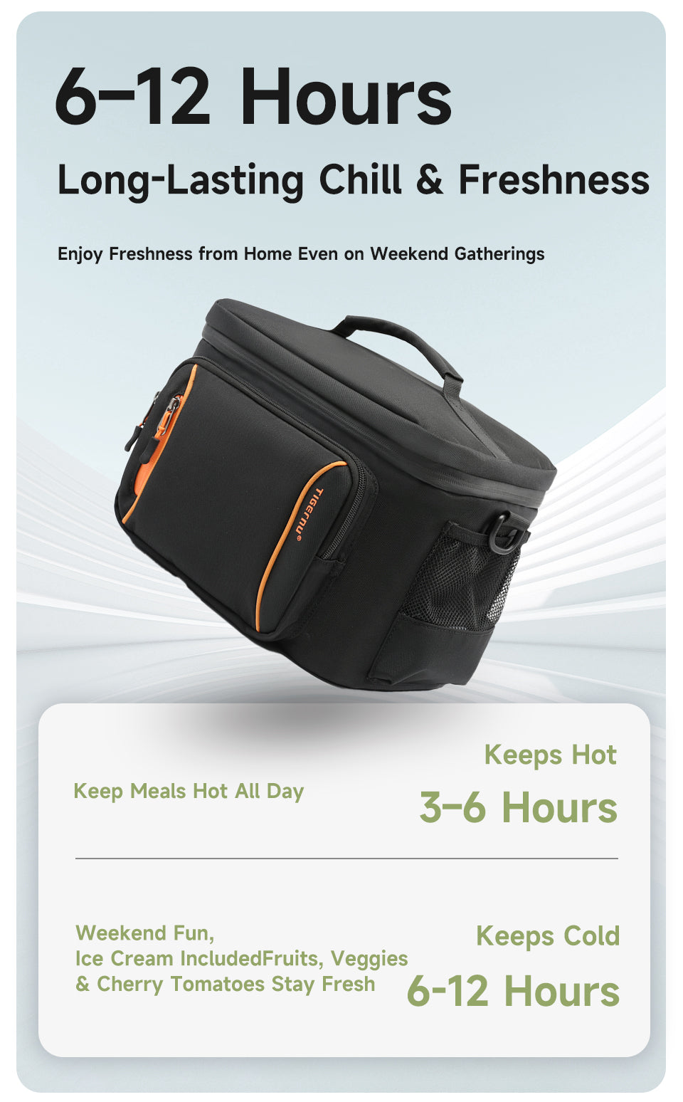 Tigernu High Quality Custom Logo Portable Cooler Bags Multifunctional Heat Cold Preservation Picnic Bag Outdoor Camping Backpack
