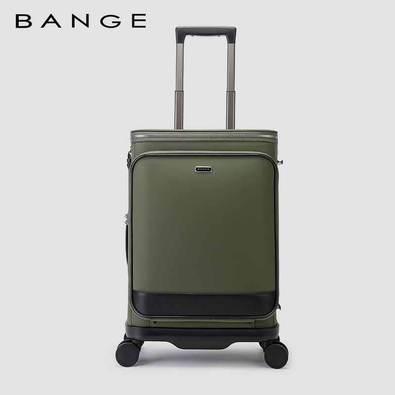 ANGE Unisex 360 Degree Silent Glide Wheels TSA Lock Premium 20inch Carry on Multifunction Travel Luggage