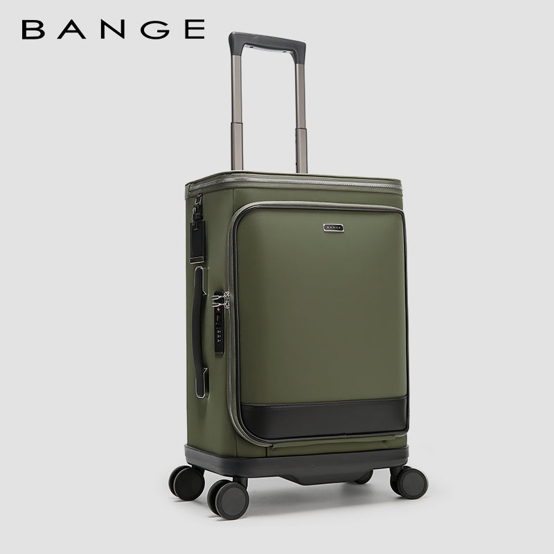 ANGE Unisex 360 Degree Silent Glide Wheels TSA Lock Premium 20inch Carry on Multifunction Travel Luggage