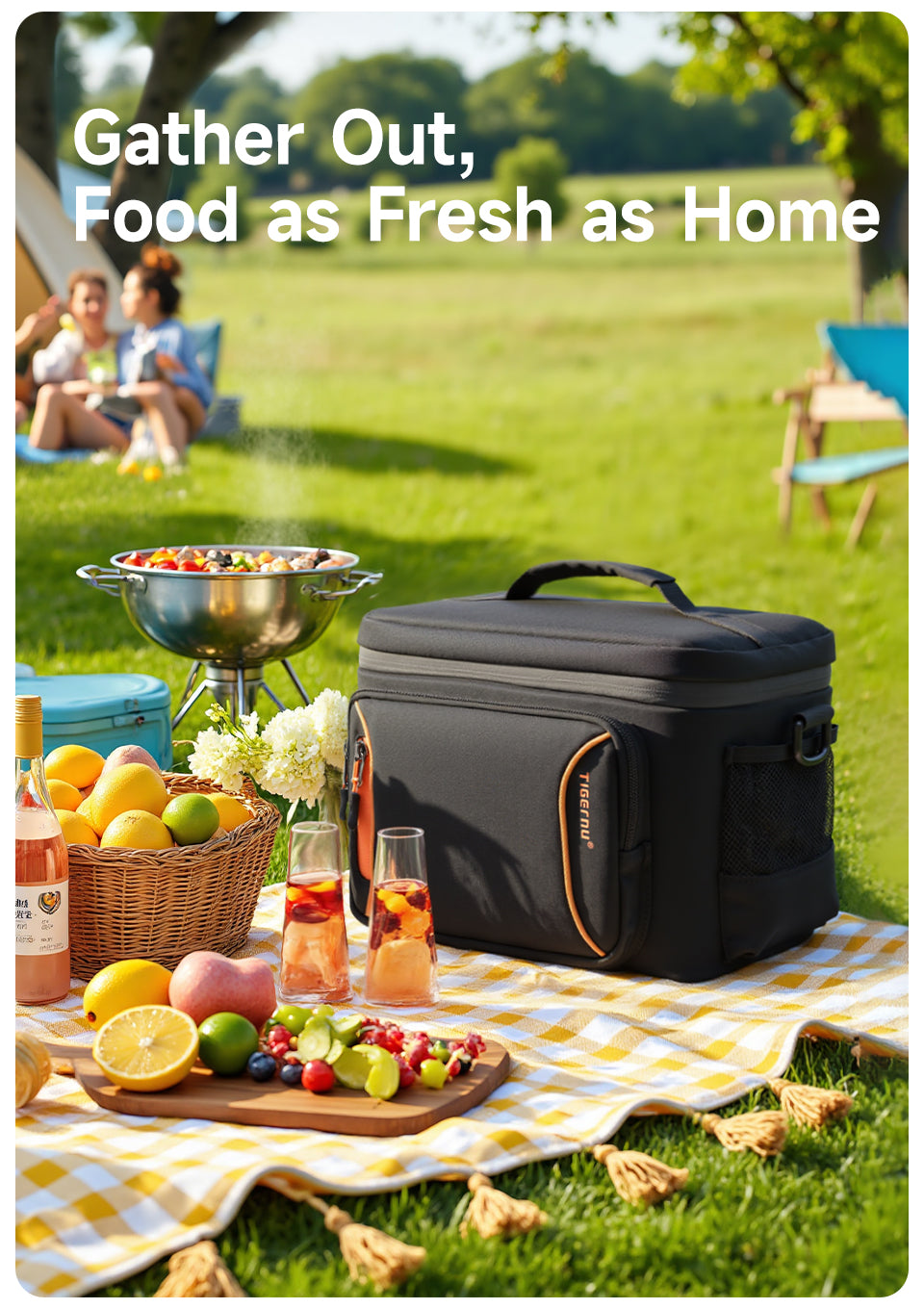Tigernu High Quality Custom Logo Portable Cooler Bags Multifunctional Heat Cold Preservation Picnic Bag Outdoor Camping Backpack