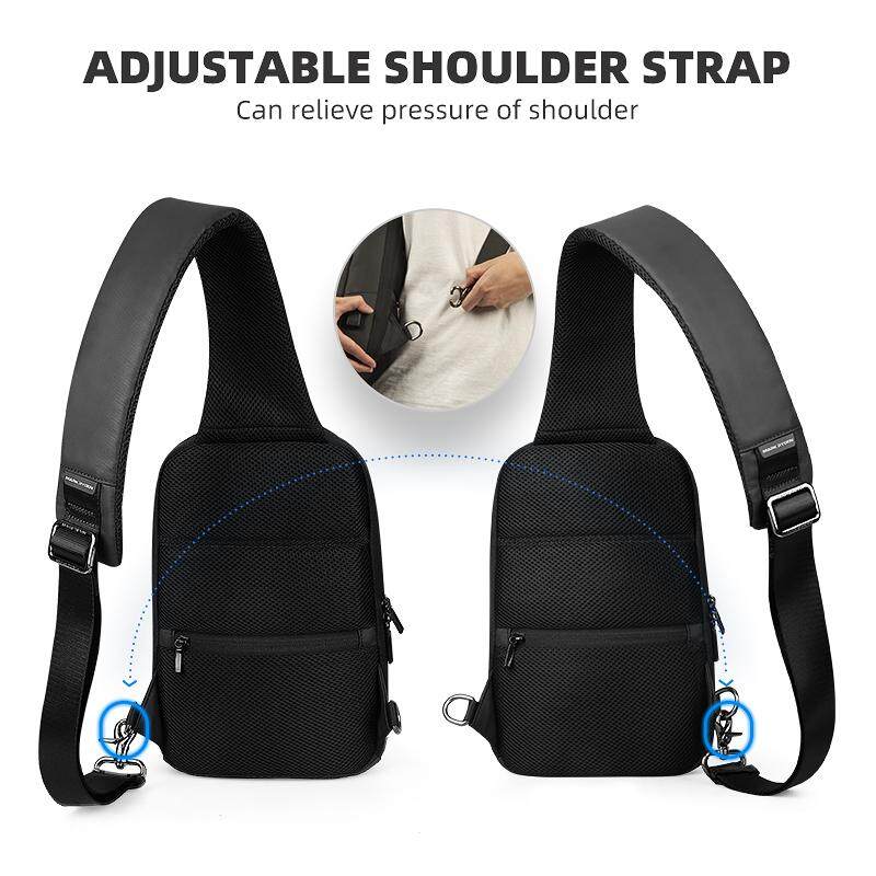 Mark Ryden New Custom Anti-theft School Business Usb Charging Shoulder Bag Men Chest Sling Bag
