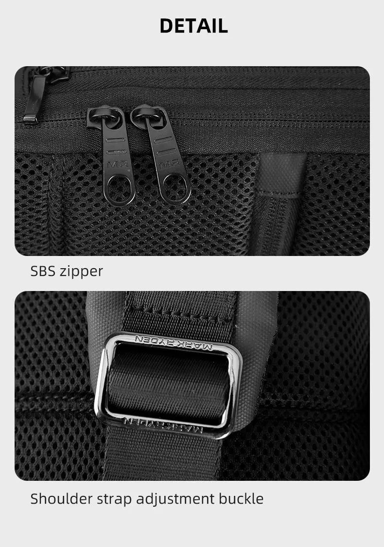 Mark Ryden New Custom Anti-theft School Business Usb Charging Shoulder Bag Men Chest Sling Bag