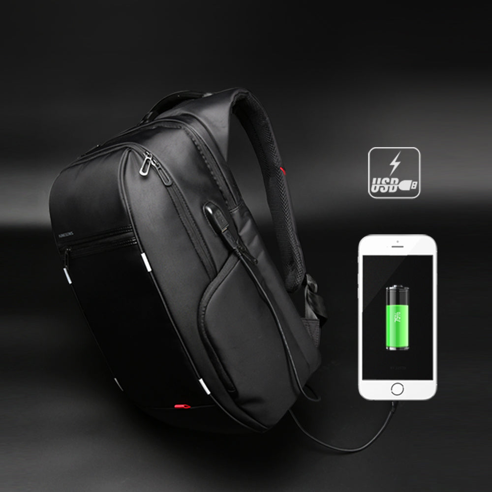 Kingsons Warming Briefcases two size 15.6 & 17 Inch Laptop Bag Travel USB Charging Backpack