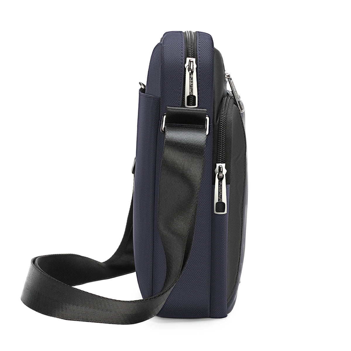 Tigernu Urban Style Men's 9.7-Inch Crossbody Bag Oxford Cloth Anti-Theft Flat Shock-Absorbing Compartment Particle City Sling Bag