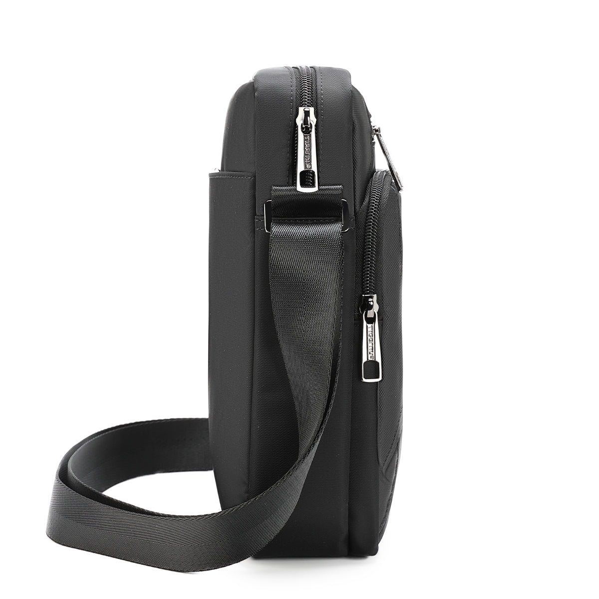 Tigernu Urban Style Men's 9.7-Inch Crossbody Bag Oxford Cloth Anti-Theft Flat Shock-Absorbing Compartment Particle City Sling Bag