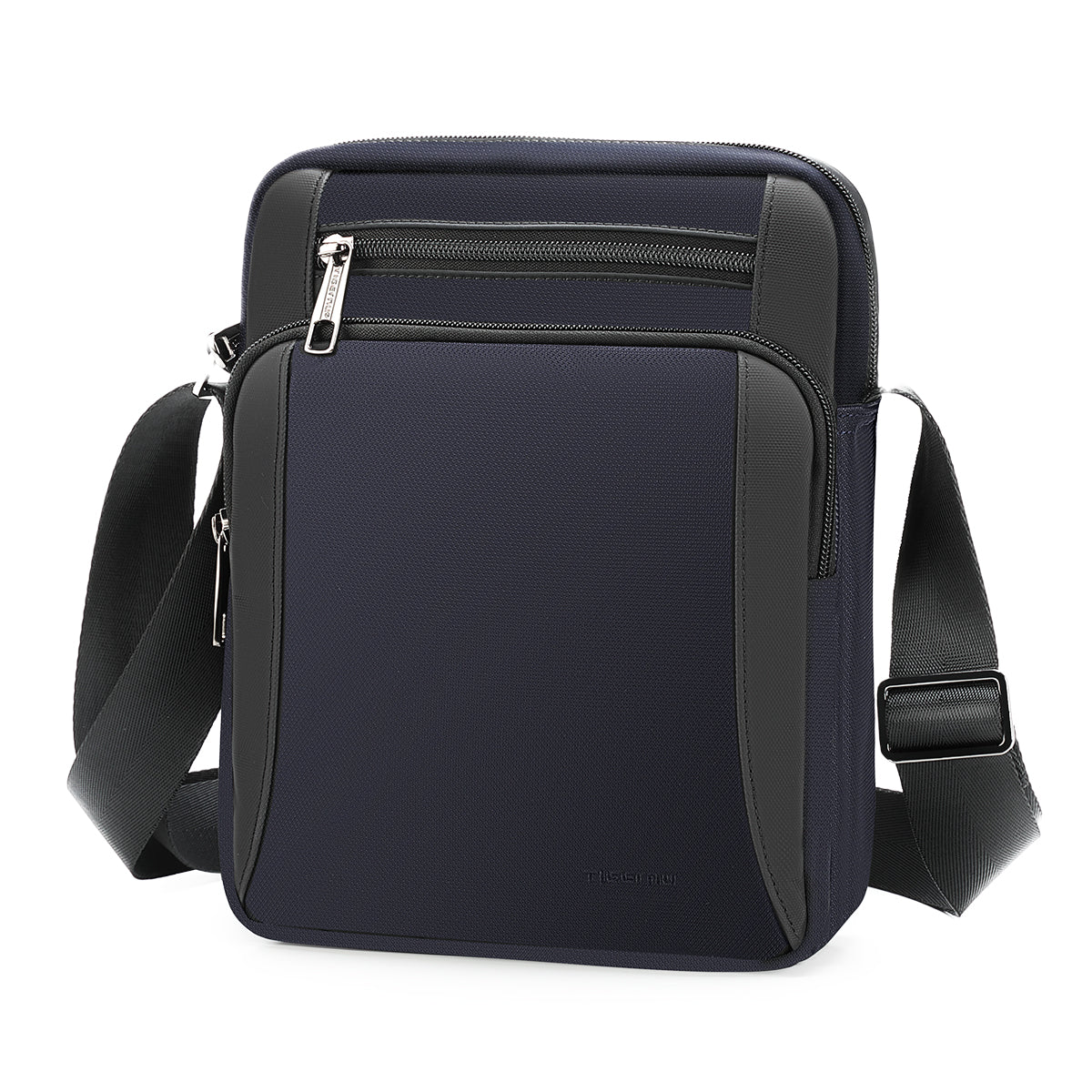 Tigernu Urban Style Men's 9.7-Inch Crossbody Bag Oxford Cloth Anti-Theft Flat Shock-Absorbing Compartment Particle City Sling Bag