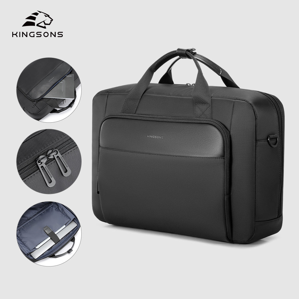 Kingsons Water Repellent Handbag Stylish Briefcase Notebook Bags Business Laptop Bag Unisex Portable Laptop Bag