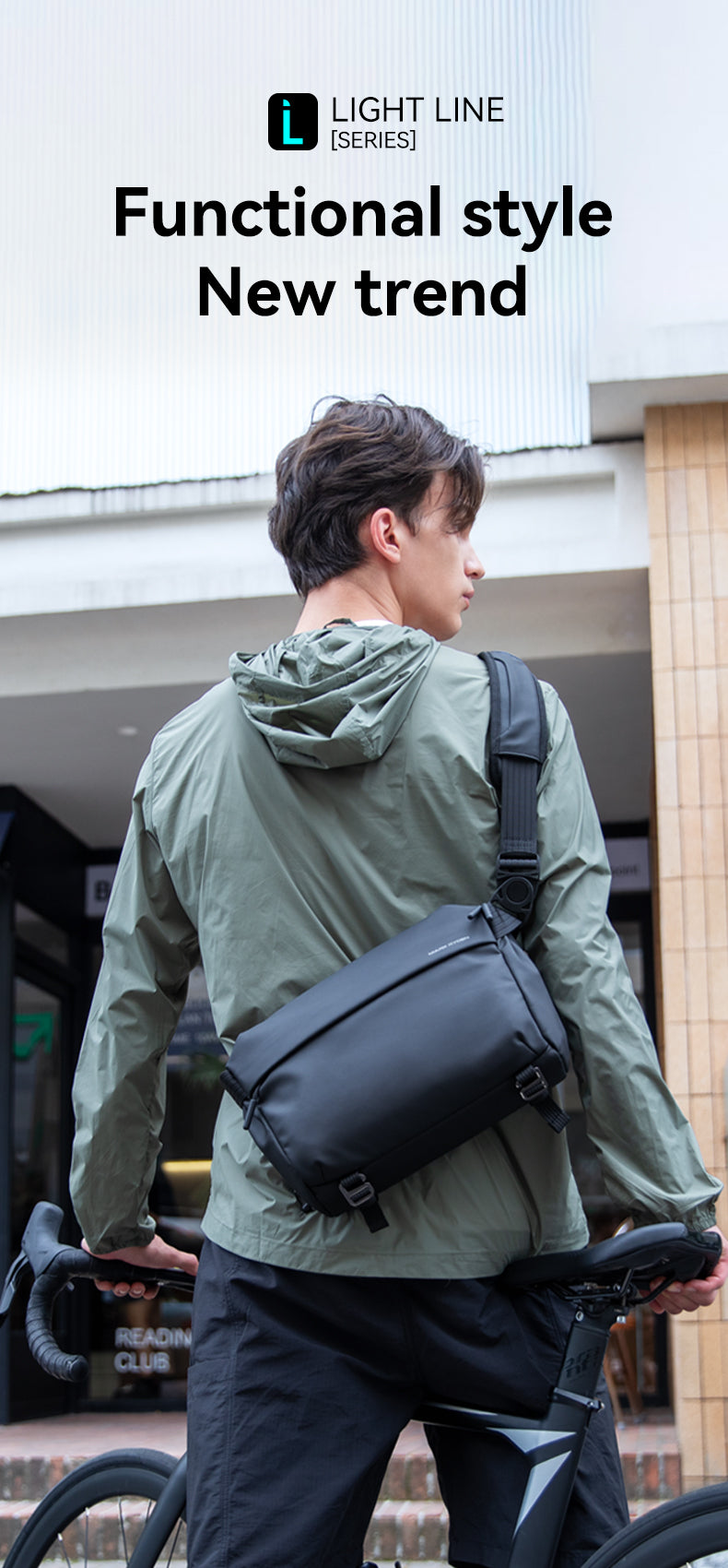 Mark Ryden Factory Wholesale Customised Men's Crossbody Bags Sport Riding Backpack Multifunctional Shoulder Bags