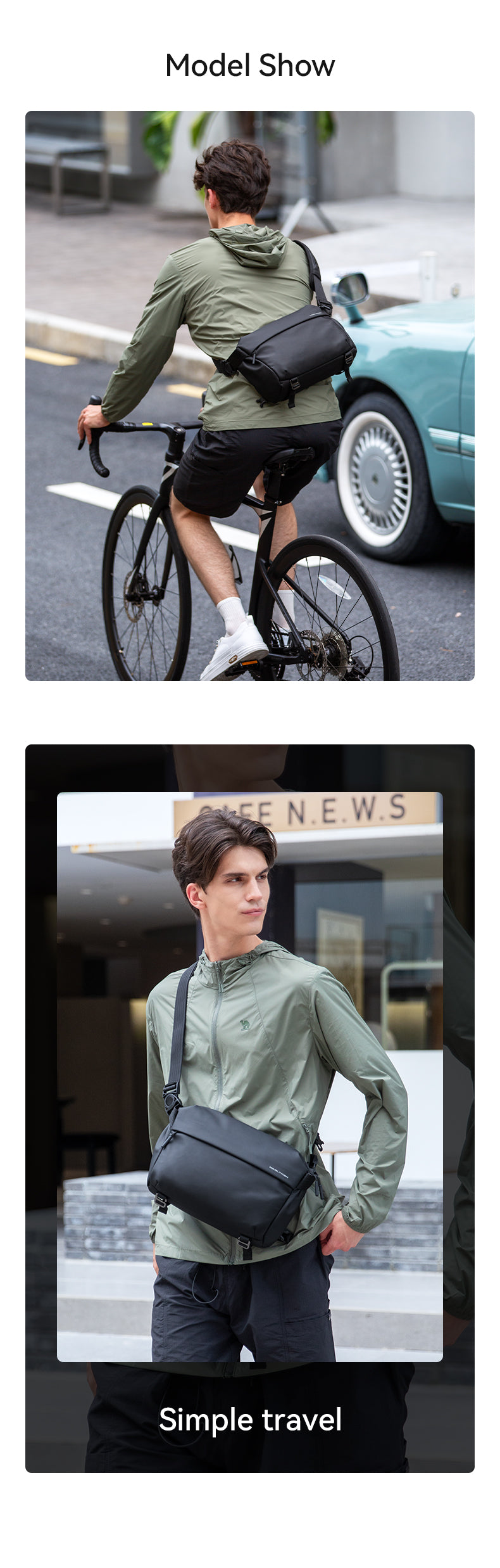 Mark Ryden Factory Wholesale Customised Men's Crossbody Bags Sport Riding Backpack Multifunctional Shoulder Bags