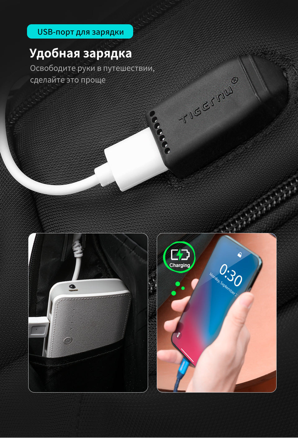 Tigernu Anti-theft Waterproof Backpack Usb Backpacks With Tsa Lock Mochilas Computer Leisure Backpack