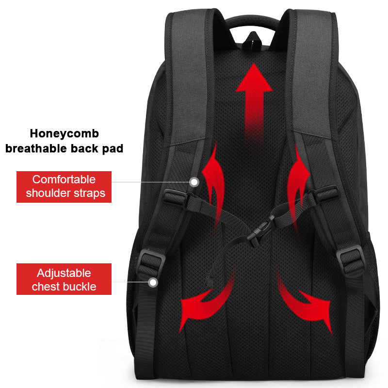 Tigernu High Quality Large Capacity Waterproof Polyester Men Backpack Travel Backpack Outdoor Business Laptop Bag Backpack