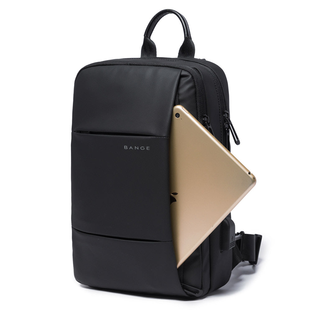 boy chest cheap black polyester men sling chest bags crossbody shoulder mini small mens sling bag