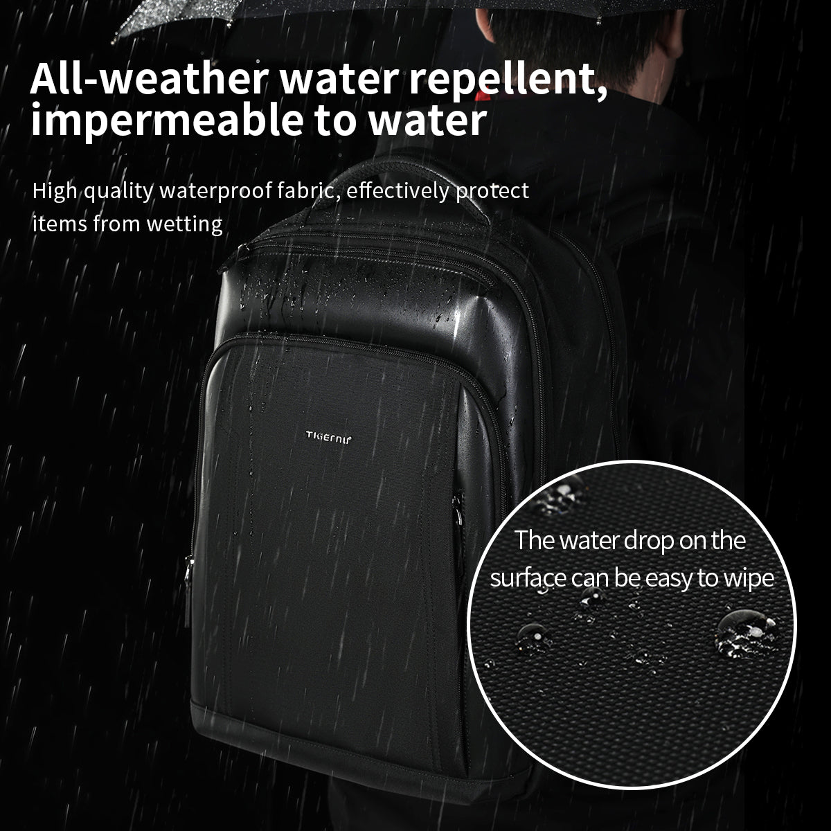 Tigernu Backpack 2025 Customizable Large Capacity Multi-function 15.6 Inch Lightweight Waterproof Daily Commuting Business Backpack