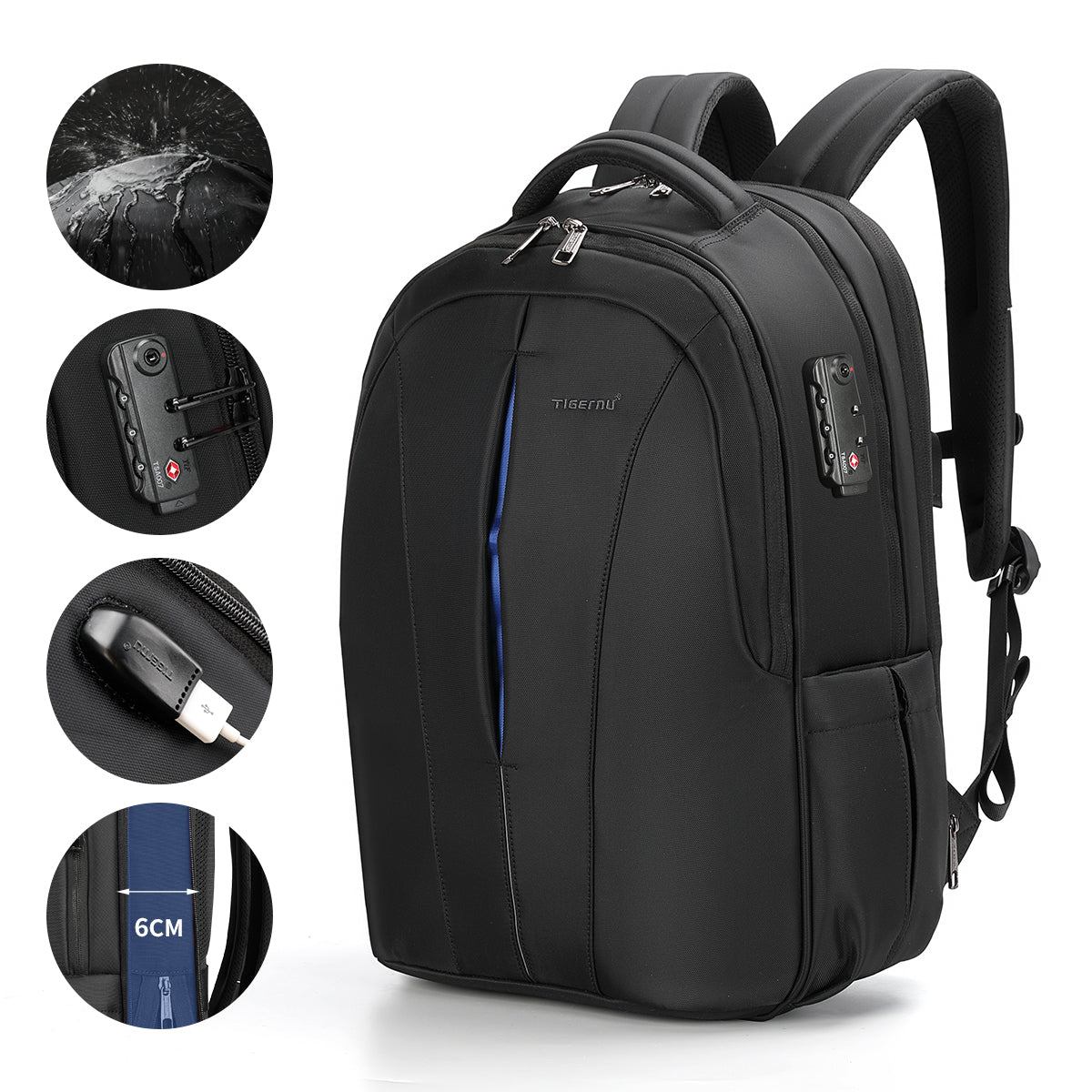 Tigernu High Quality Large Capacity Waterproof Travel Backpack Outdoor Business Laptop Bag Backpack