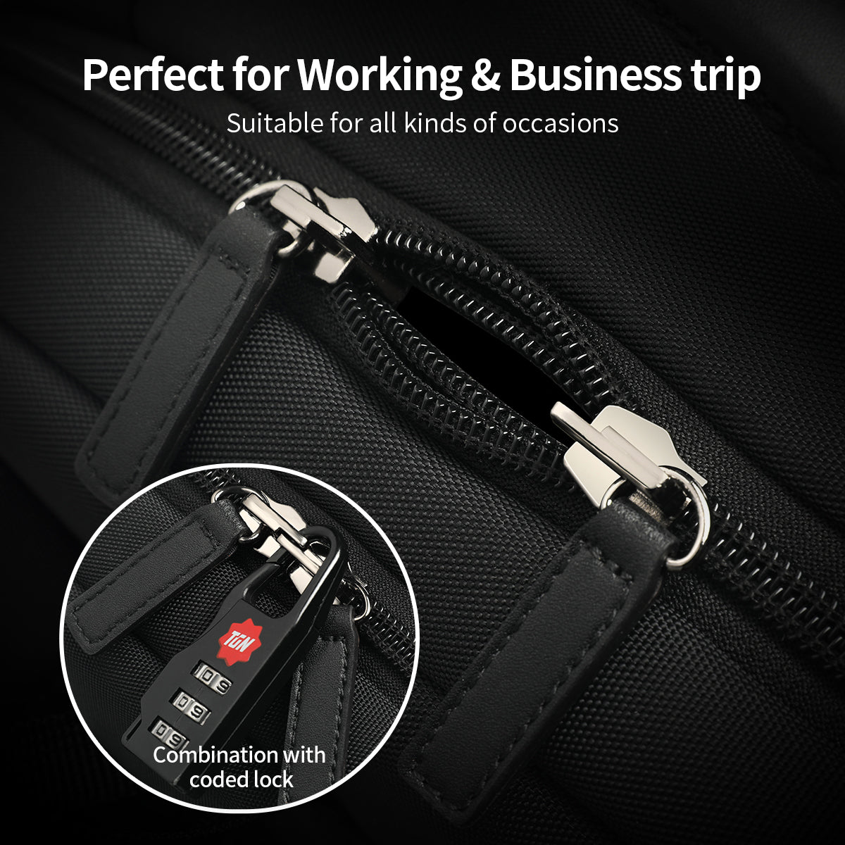 Tigernu Backpack 2025 Customizable Large Capacity Multi-function 15.6 Inch Lightweight Waterproof Daily Commuting Business Backpack