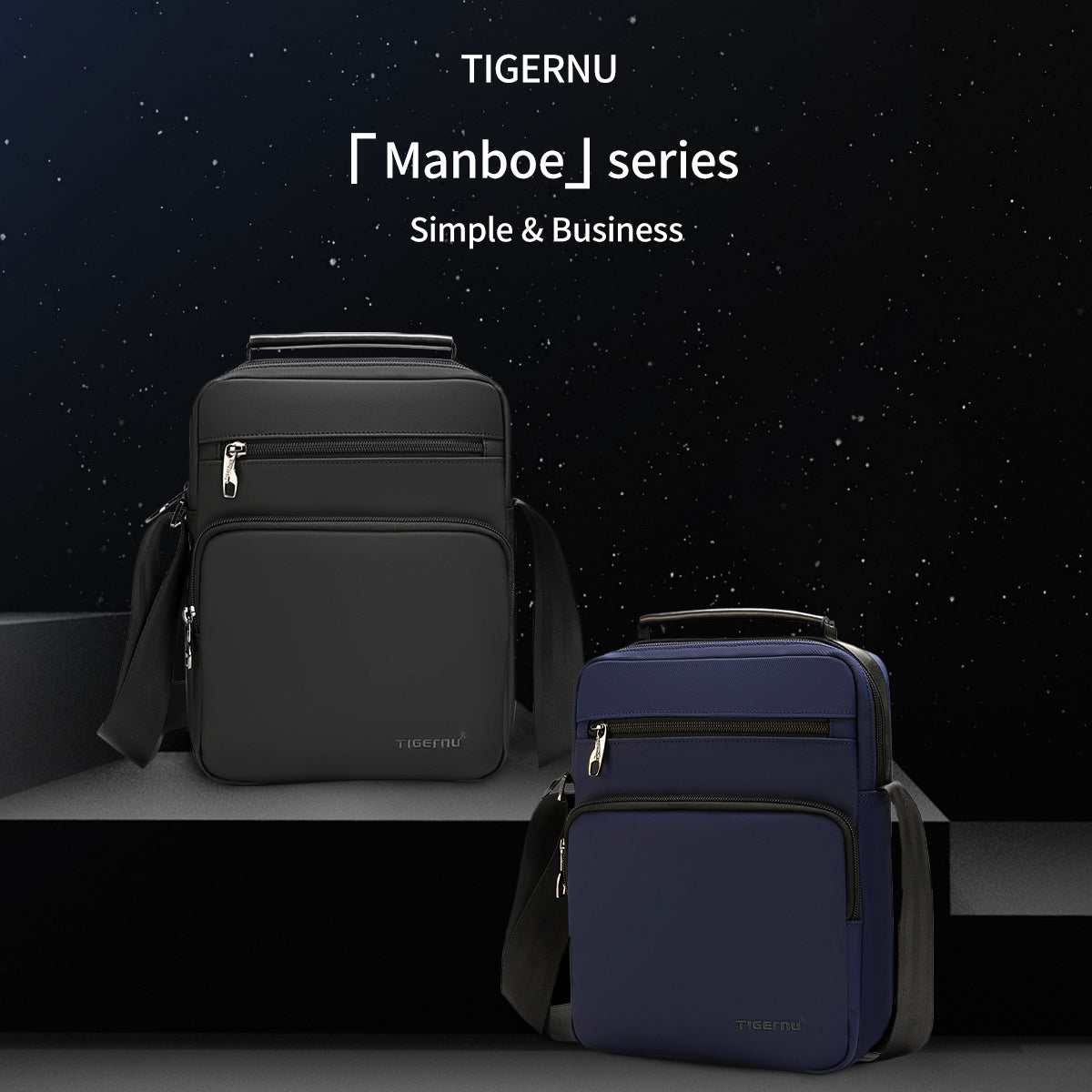 Tigernu Daily 9.6-inch Tablet Computer TPU Shock-absorbing Particles Business Outdoor Sport Travel Men's Crossbody Bag Sling Bag