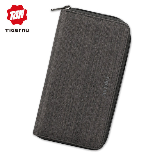 Tigernu T-S8081 Men's New Business Fashion Long Style Zipper Wallet Bag Elegant Purse Design