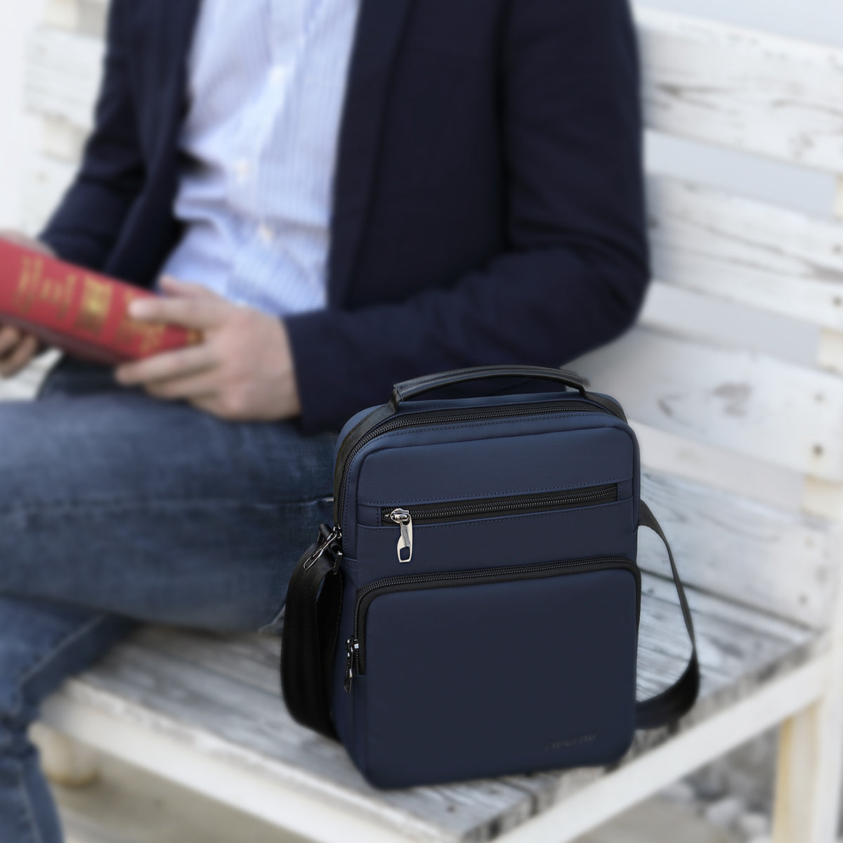 Tigernu Daily 9.6-inch Tablet Computer TPU Shock-absorbing Particles Business Outdoor Sport Travel Men's Crossbody Bag Sling Bag