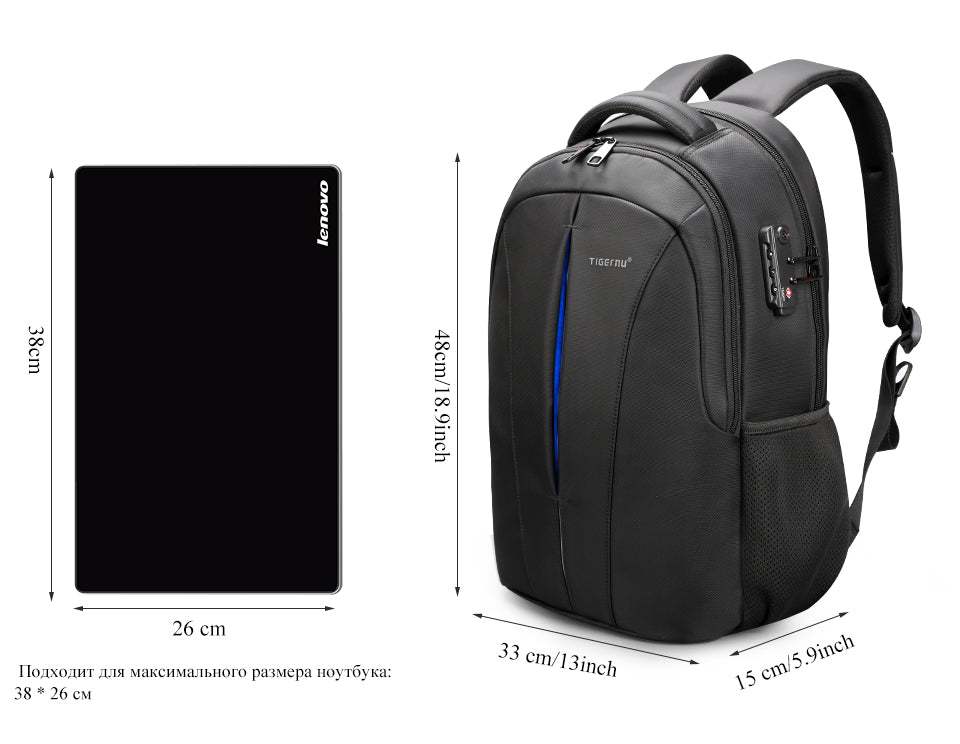 Tigernu High Quality Large Capacity Waterproof Travel Backpack Outdoor Business Laptop Bag Backpack