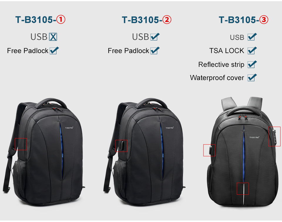 Tigernu High Quality Large Capacity Waterproof Travel Backpack Outdoor Business Laptop Bag Backpack