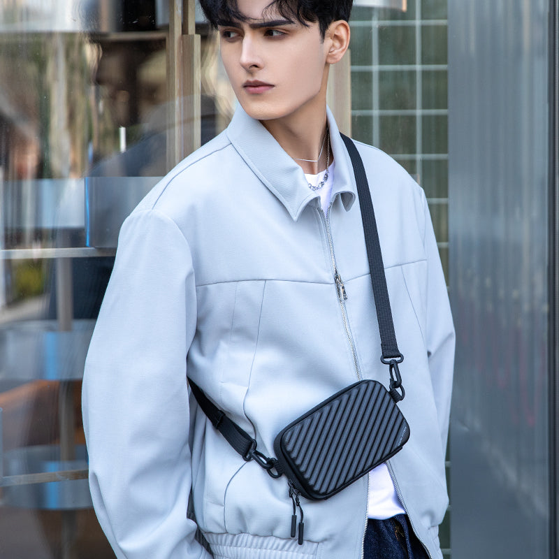 Mark Ryden Mini Crossbody Bag Men's Chest Bag Sports Casual Large Capacity Small Backpack Trolley Shape Satchels