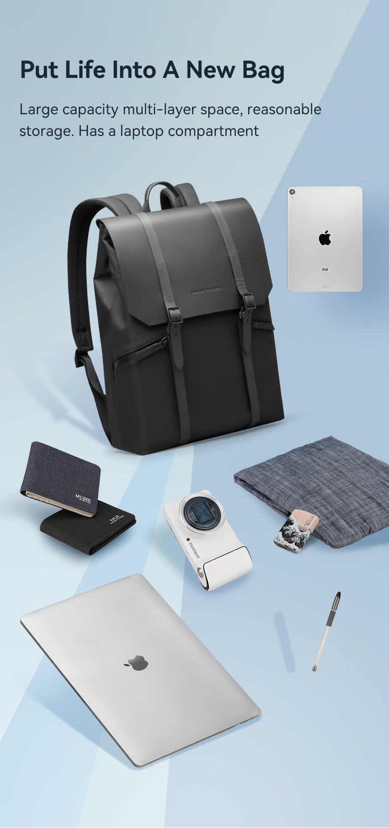 Mark Ryden Computer Bags for Men and Women Capacity School Bags College Students Backpack