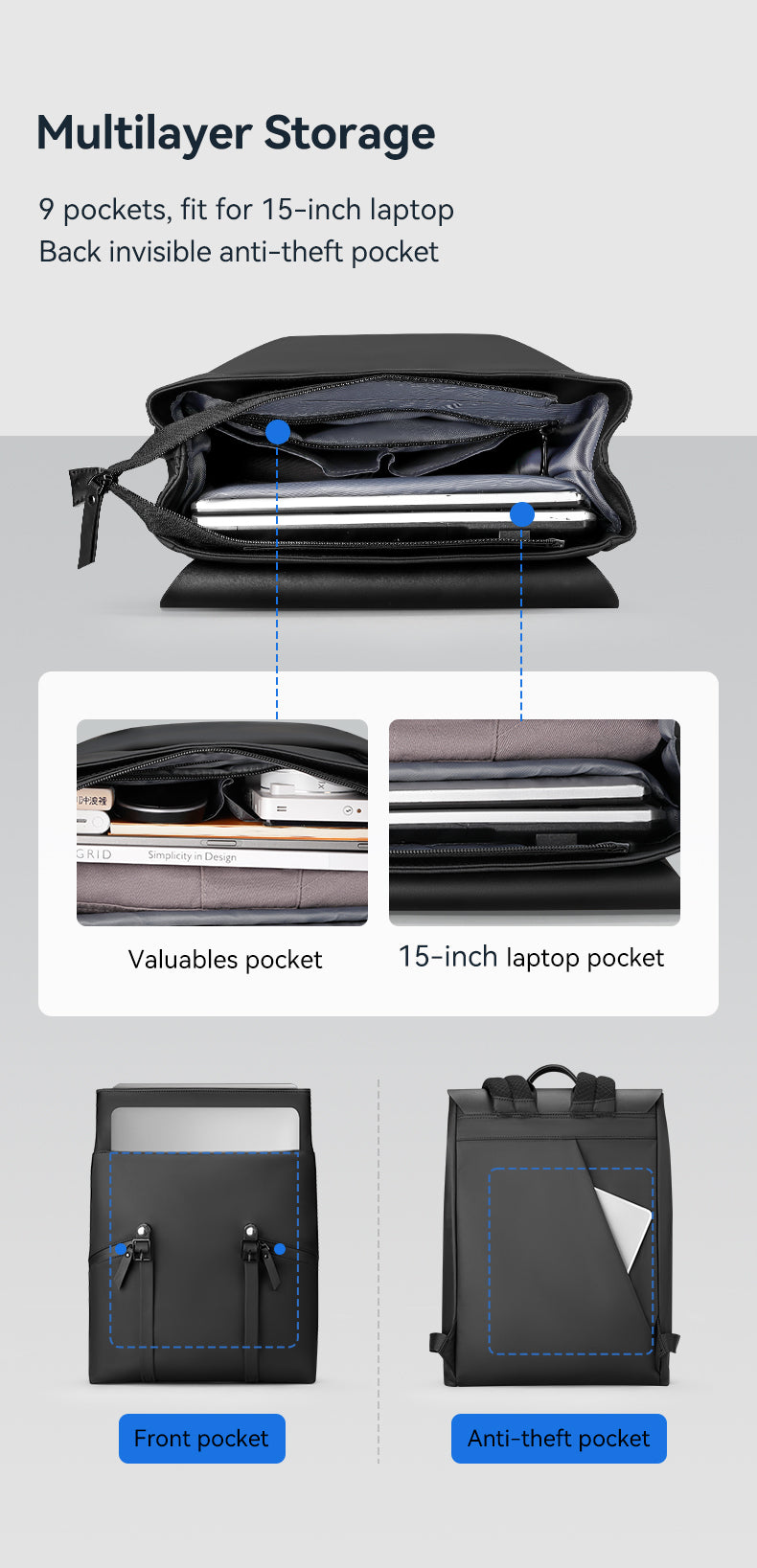 Mark Ryden Computer Bags for Men and Women Capacity School Bags College Students Backpack