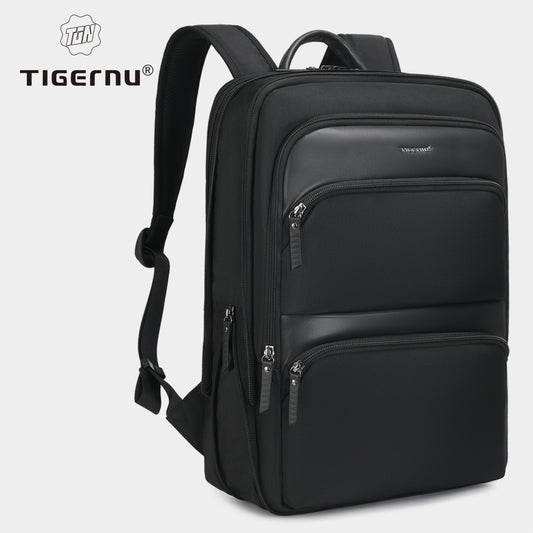 Tigernu Fashion Daily Portable Lightweight Laptop Bag Nylon S-Shaped Ergonomic Dynamic Expansion Men's Backpacks Backpack for Men