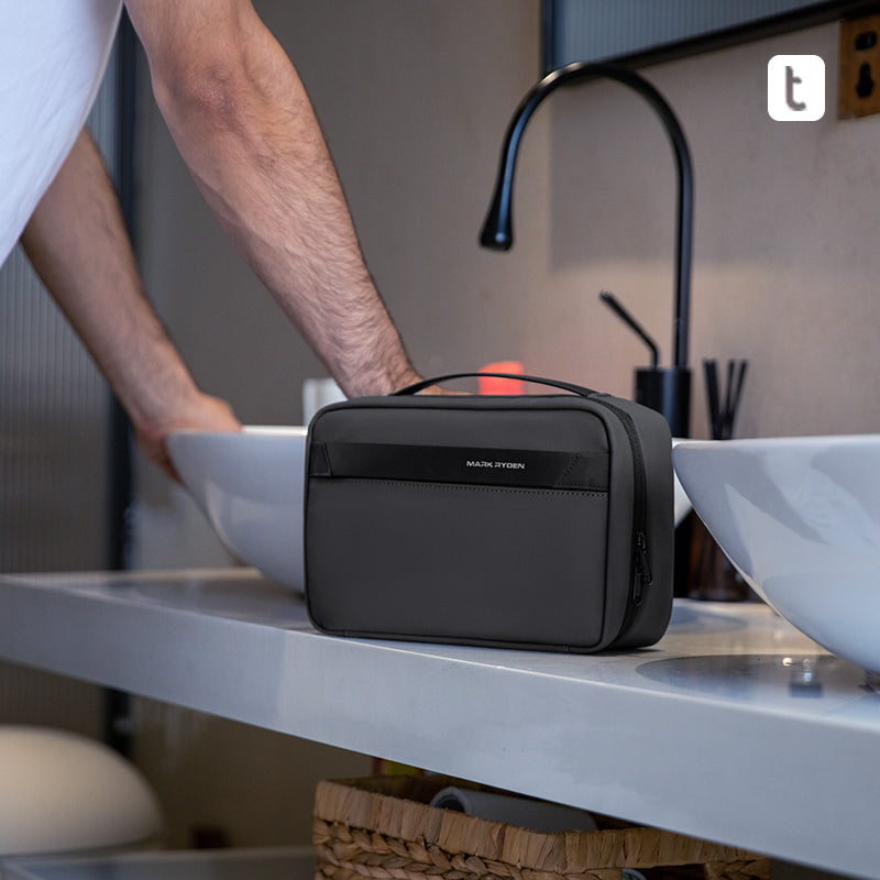 Mark Ryden Travel Toiletry Bag Men's Business Trip Gods Dry Wet Separation Fitness Bath Bag Waterproof Makeup Storage Bag