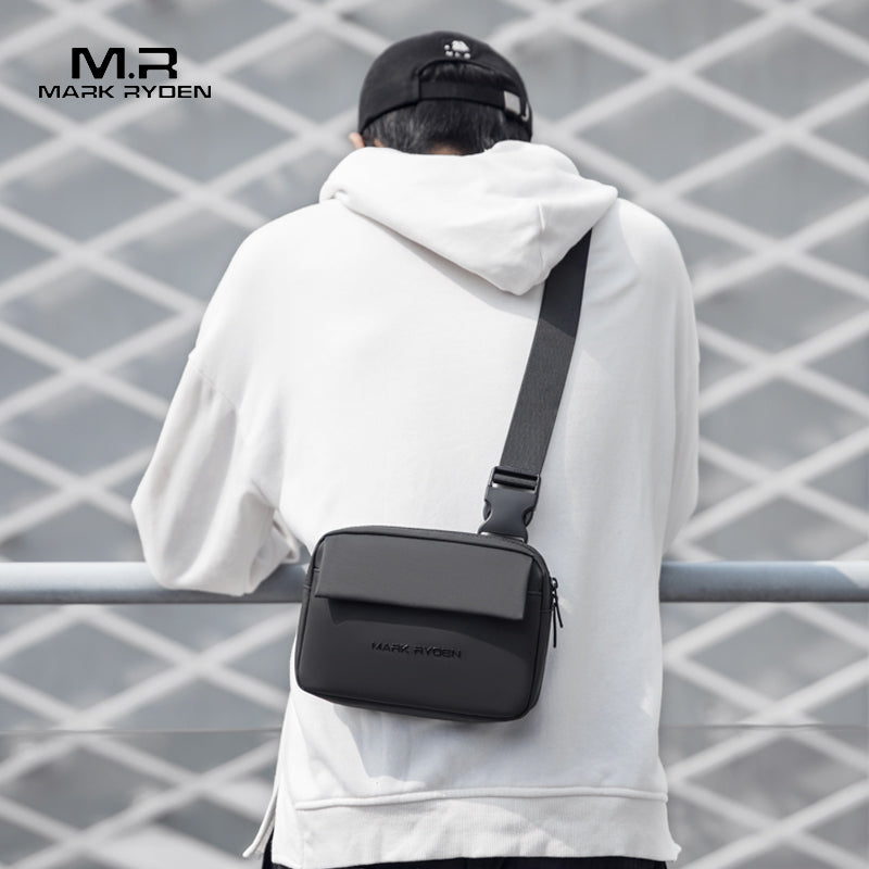 Mark Ryden Mini Type Crossbody Bag Men's Chest Bag Sports Casual Large Capacity Small Backpack Light Luxury Satchel