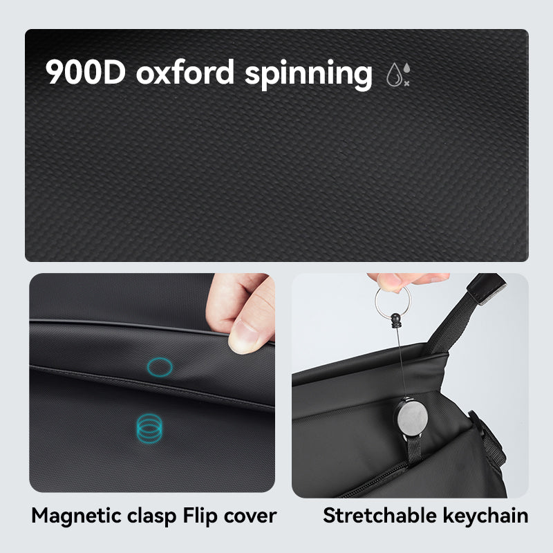 Mark Ryden Oversized Capacity Crossbody Bag Men's Shoulder Bag 12.9 Inch Computer Bag