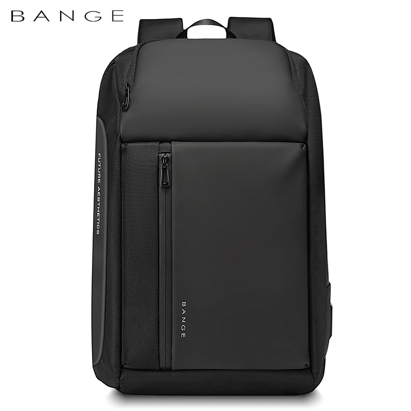 Business Laptop Backpack 15.6 Inch Travel Backpack for Men with USB Charging Port Waterproof Bag, Black