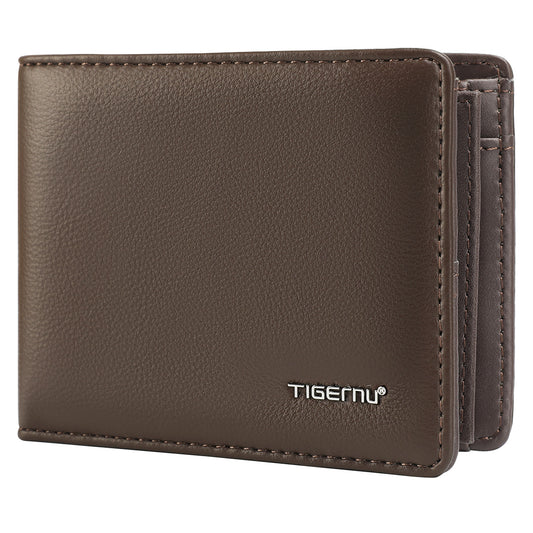 Tigernu Classic Fashion Category Storage 6.1-inch PU Easy Carrying Waterproof Scratch Resist Simple Universal Versatile Men's Wallet