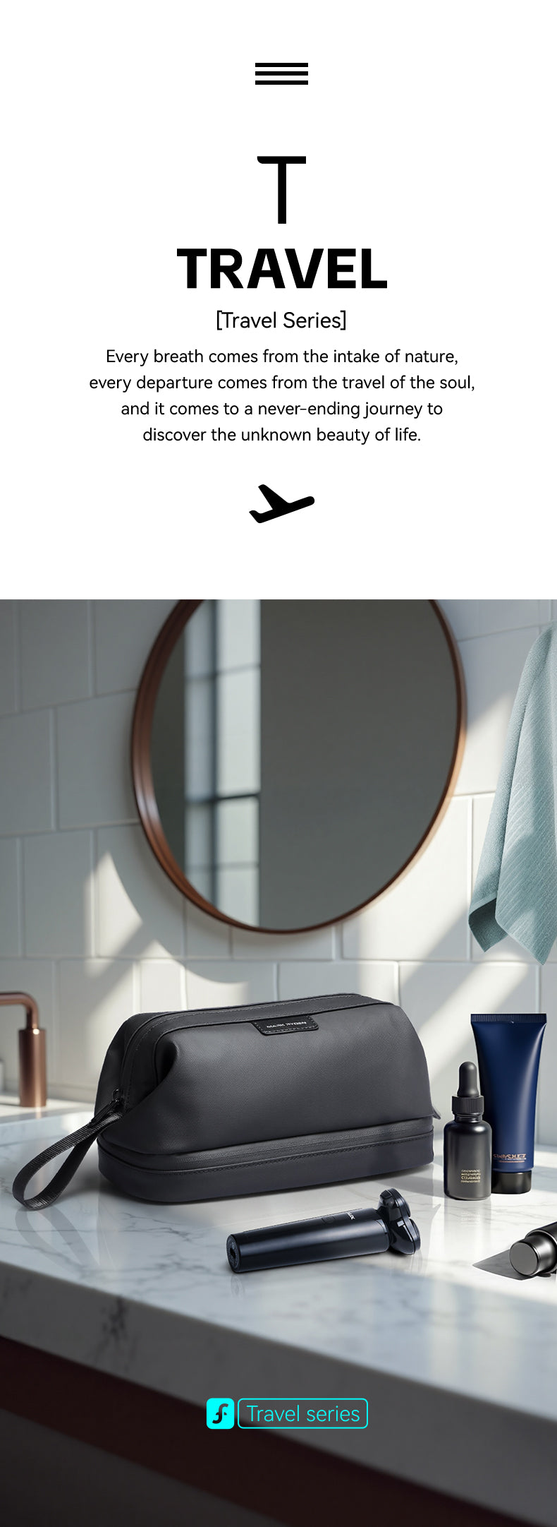 Mark Ryden Factory Hot Sale Scrub Bag Large Capacity Clutch Bag Fitness Travel Portable Waterproof Storage Bag