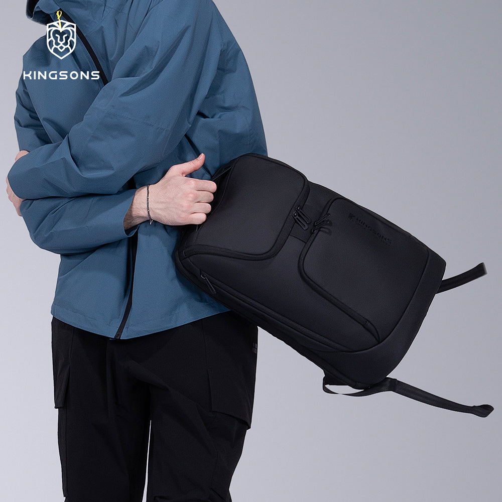 Kingsons Durable Casual Lightweight Waterproof Foldable ultra Slim Laptop Backpack Computer Laptop Bag