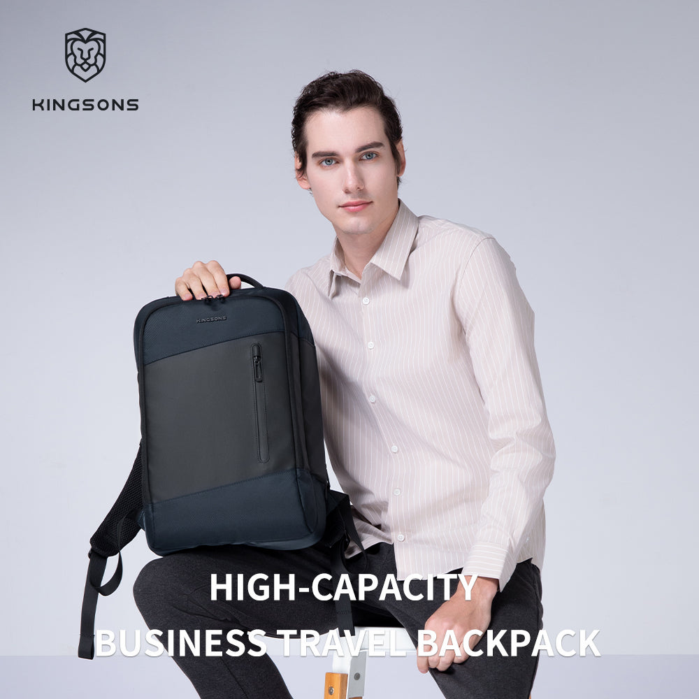 Kingsons Durable Business Laptop Backpack Leather