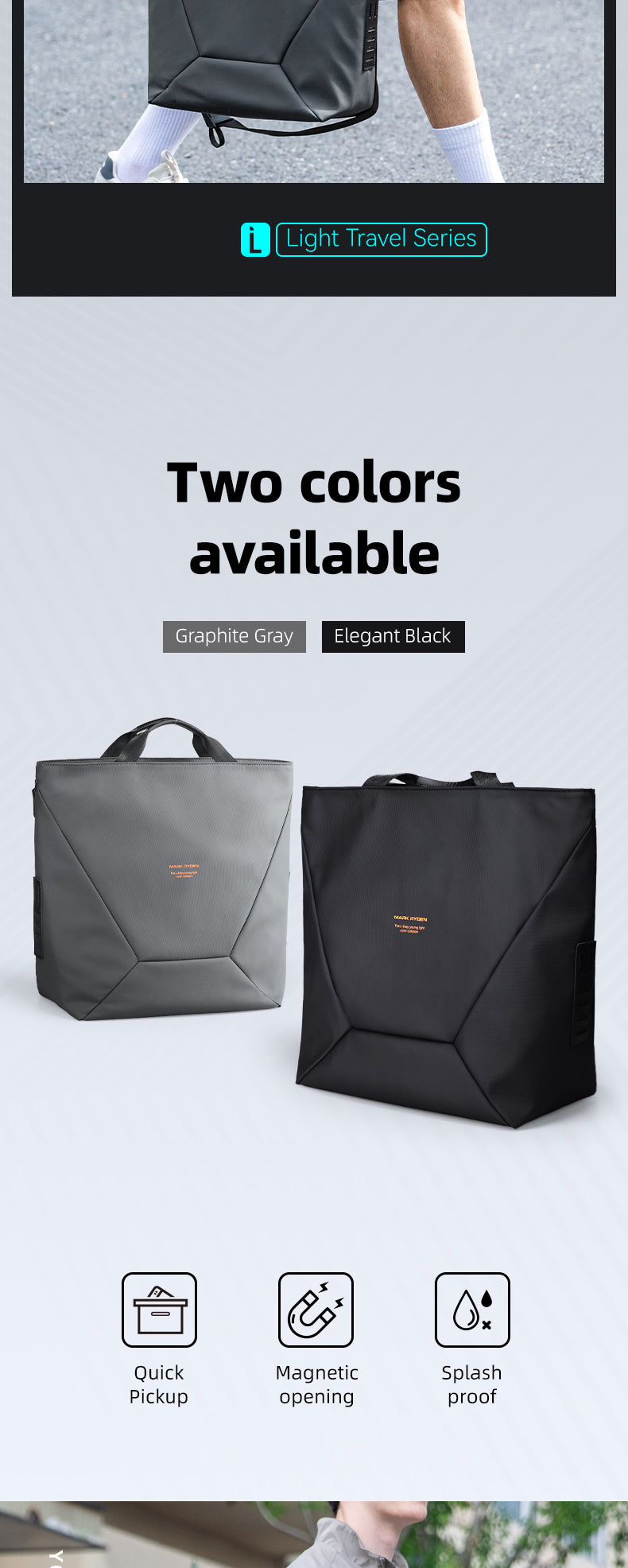 Mark Ryden Factory Hot Sale Wholesale Handbag Men's Crossbody Bag Large Capacity Handbag Tote Bag Cosmetic Bag