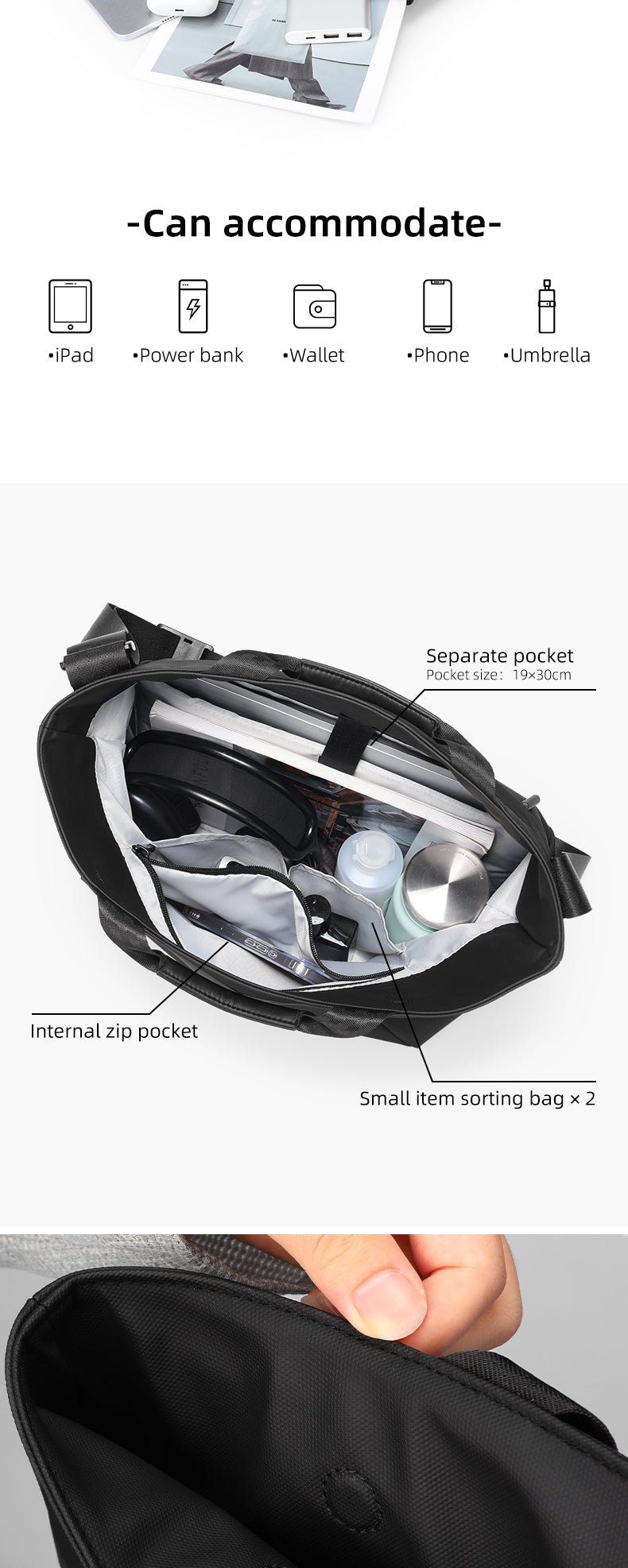 Mark Ryden Factory Hot Sale Wholesale Handbag Men's Crossbody Bag Large Capacity Handbag Tote Bag Cosmetic Bag
