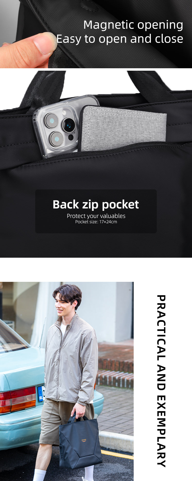 Mark Ryden Factory Hot Sale Wholesale Handbag Men's Crossbody Bag Large Capacity Handbag Tote Bag Cosmetic Bag