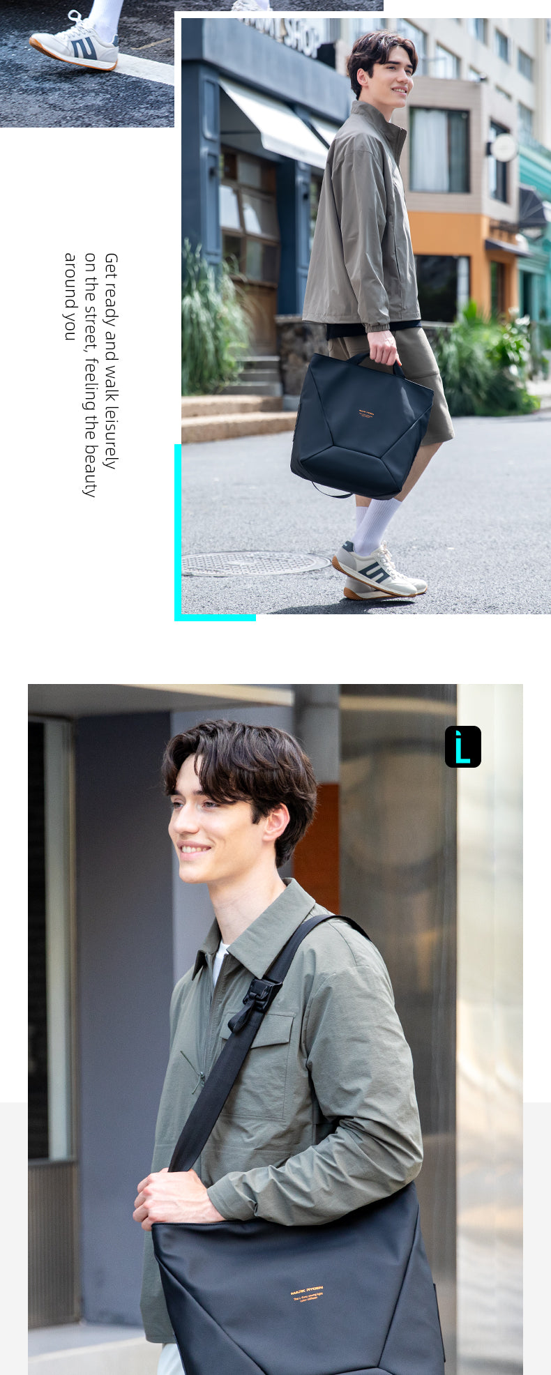 Mark Ryden Factory Hot Sale Wholesale Handbag Men's Crossbody Bag Large Capacity Handbag Tote Bag Cosmetic Bag
